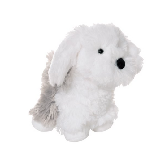 Stuffed White and Gray Dog Max