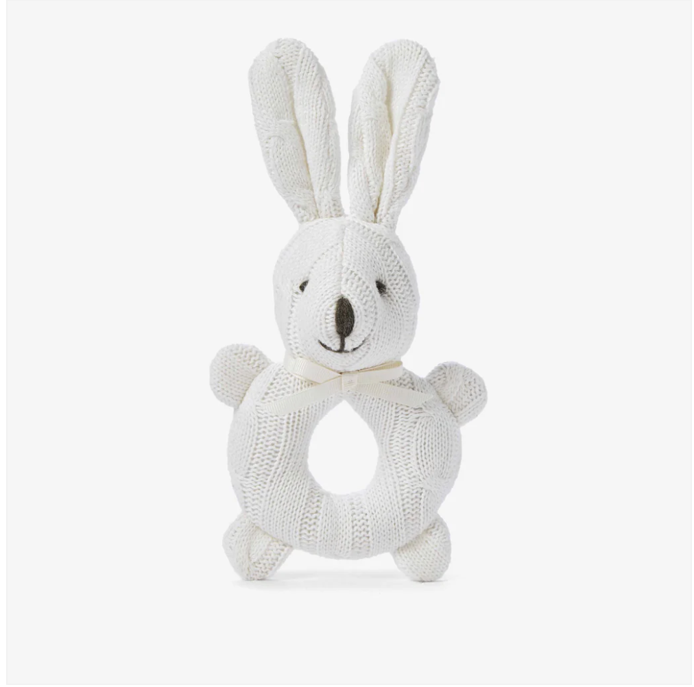 Knit Bunny Rattle