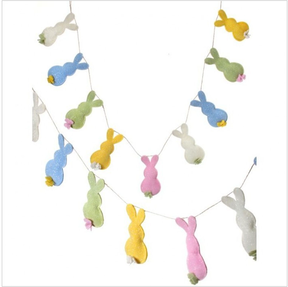 Pastel Bunny Garland in Felt