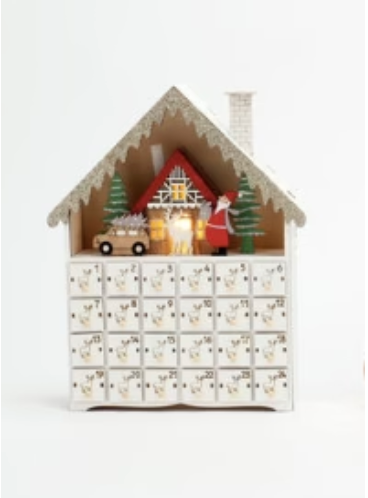 Wooden Chalet Advent Calendar