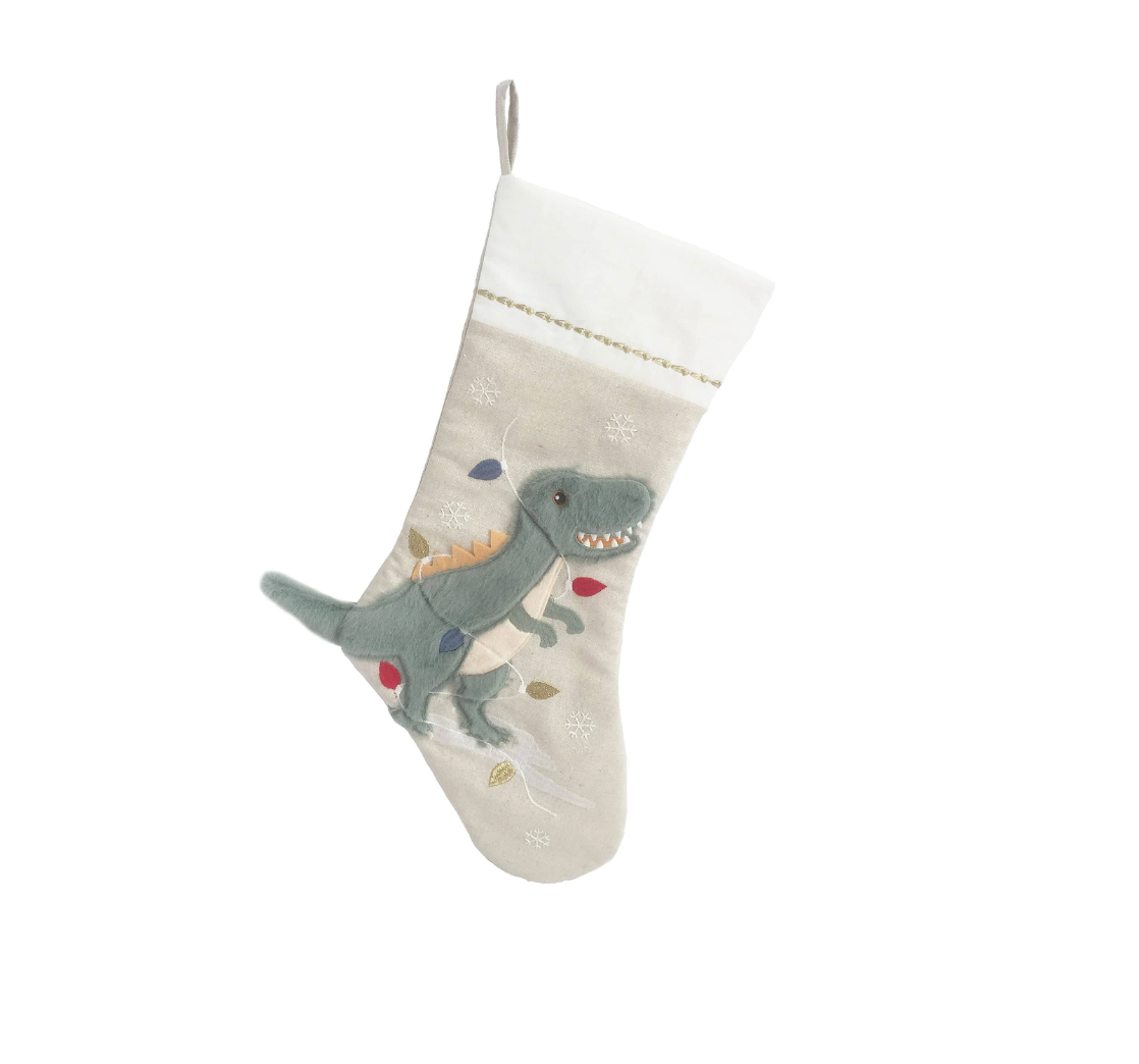 Green Dinosaur Stocking