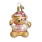 Baby's 1st Christmas Bear Ornament - Blue or Pink