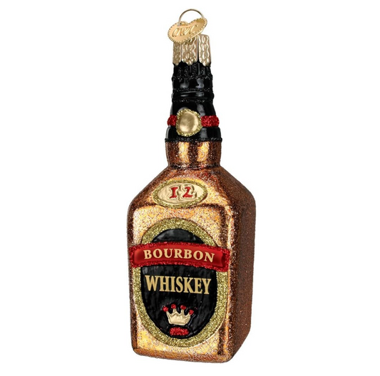 Bourbon Whiskey Bottle Ornament