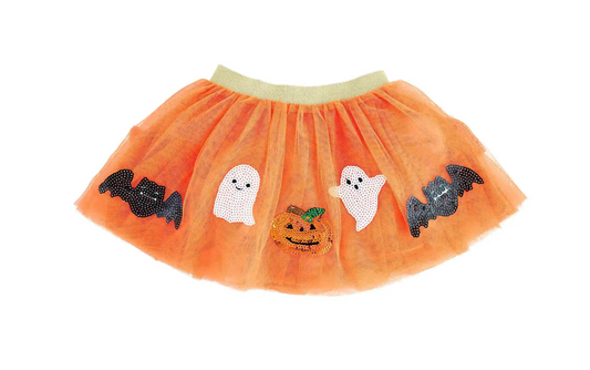 Orange Sequin Halloween Tutu