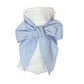 Seersucker Sash Baby Bow Swaddle  -  Blue or Pink