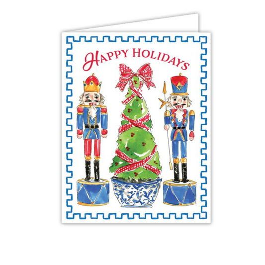 Happy Holidays Nutcracker Greeting Card