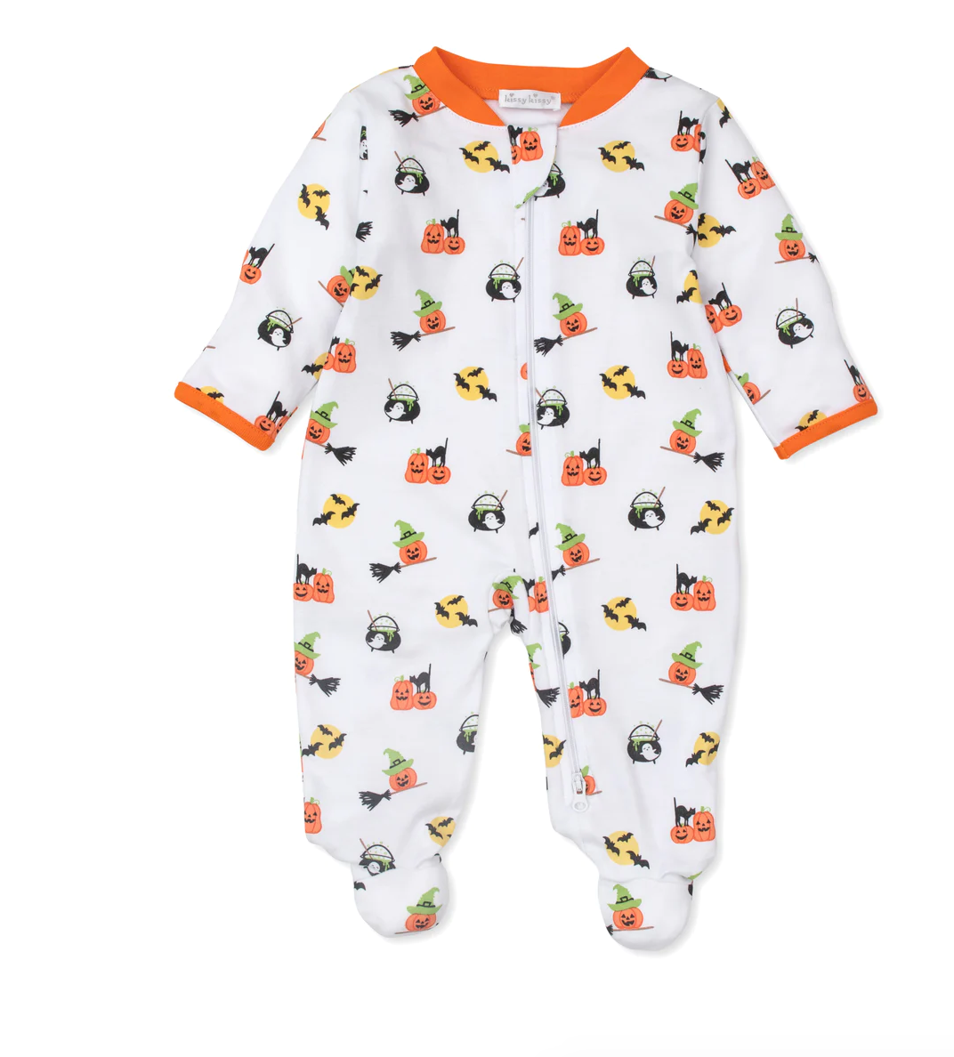 Halloween Pajama Footed Zip Up