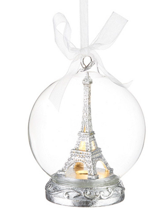Eiffel Tower in Globe Ornament