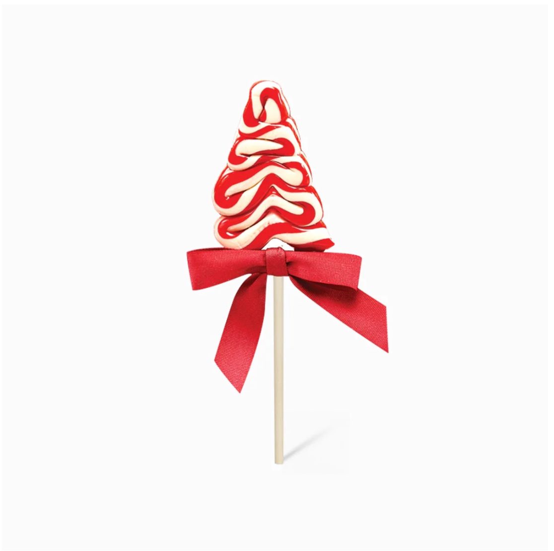 Christmas Tree Candy Cane Lollipop with Ribbon
