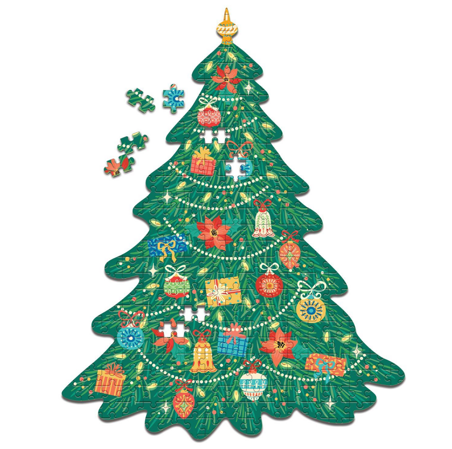 Christmas Tree Puzzle in a Gift Box