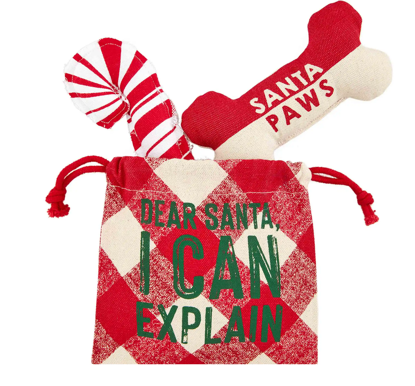 Dear Santa Dog Toys -  3 Assorted Styles