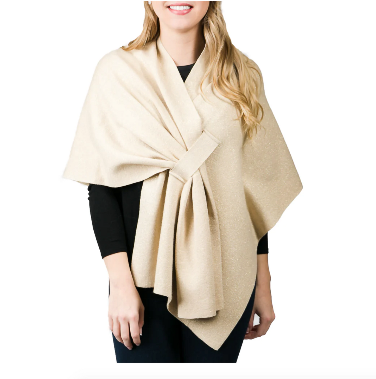 Gold Knit Ladies Katie Wrap