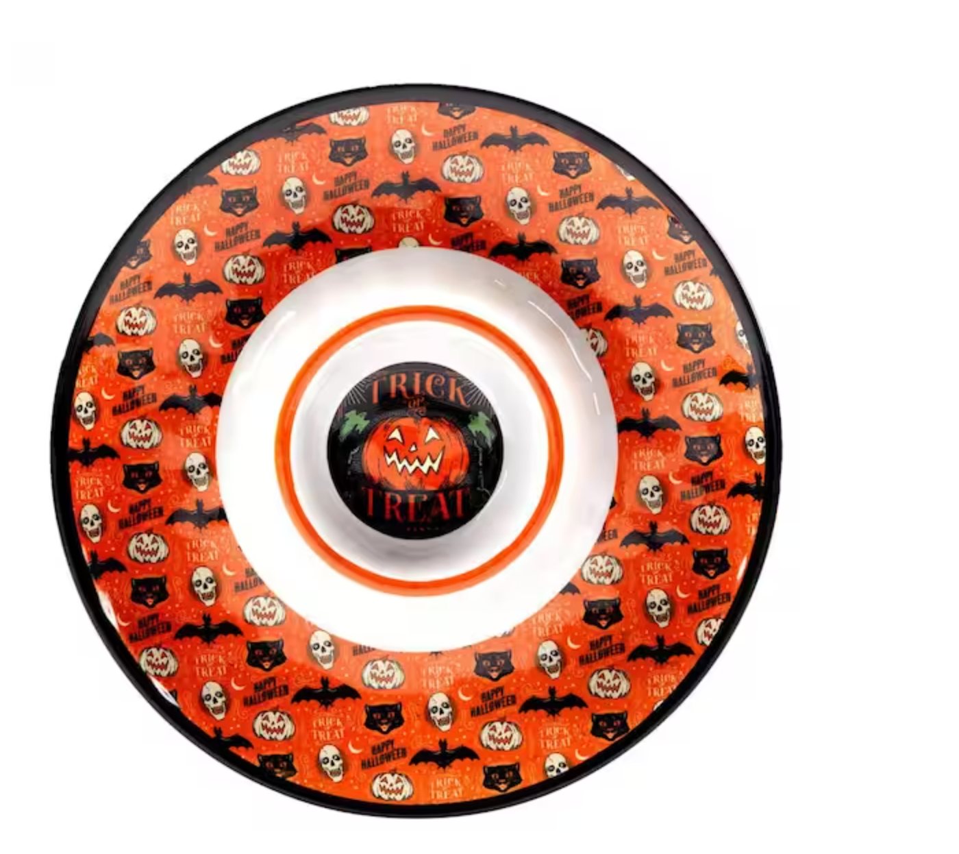 Halloween Trick or Treat Chip and Dip Bowl
