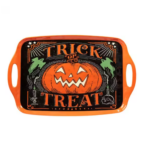 Halloween Trick or Treat Melamine Serving Tray