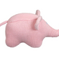 Knit Elephant Rattle -  Pink or Blue