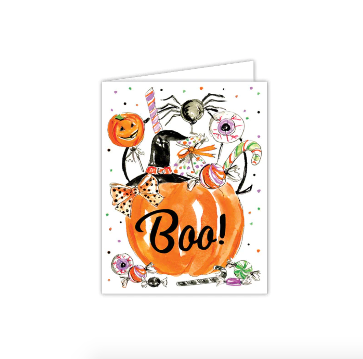 Boo Halloween Greeting Card