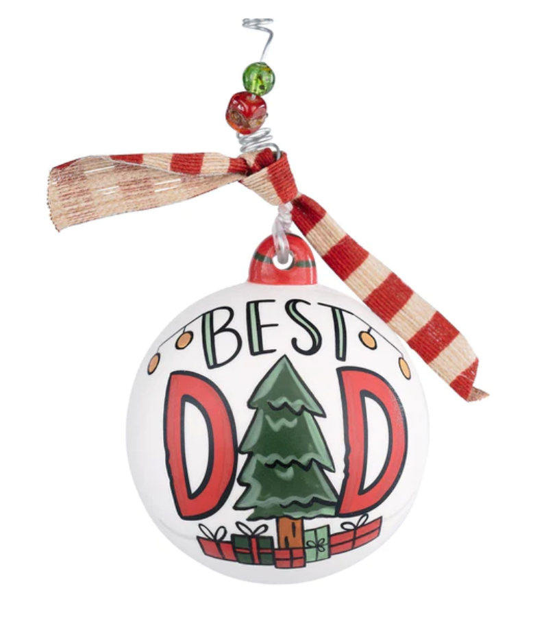 Best Dad Christmas Tree Ornament