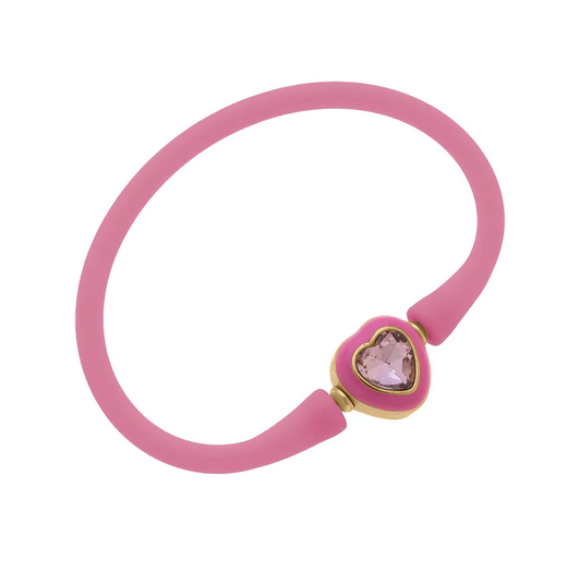Childrens Heart Bracelet in Pink