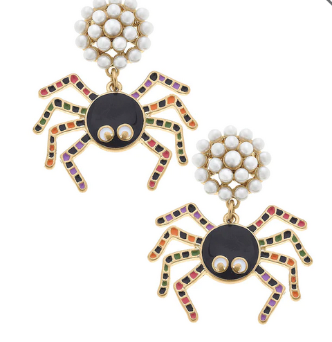 Halloween Spider Earrings