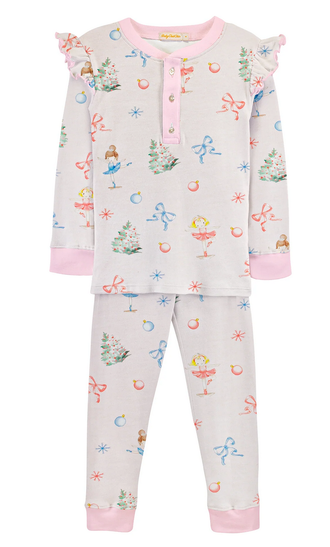 Pink Nutcracker Ballet Pajama Set: Size 2
