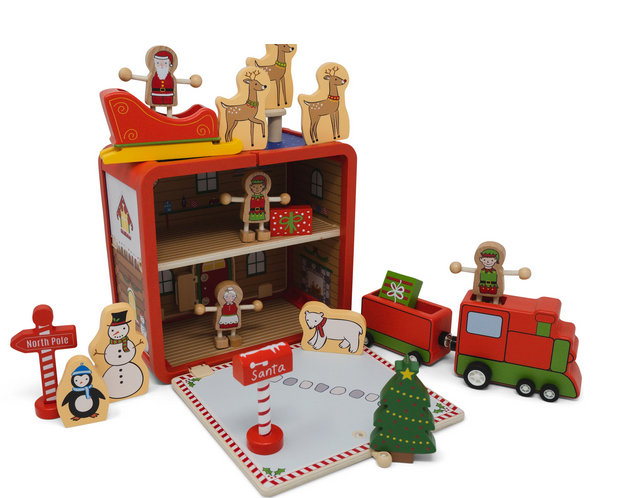 Wooden Toy Suitcase House