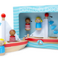Wooden Boat and Buddies Bath Toy