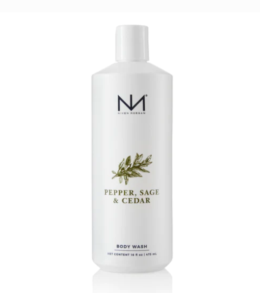 Niven Morgan - Body Wash - Pepper, Sage and Cedar