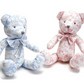 Toile Teddy Bear - Blue or Pink