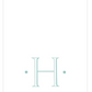Caspari - Robin's Egg Blue Initial Guest Towel
