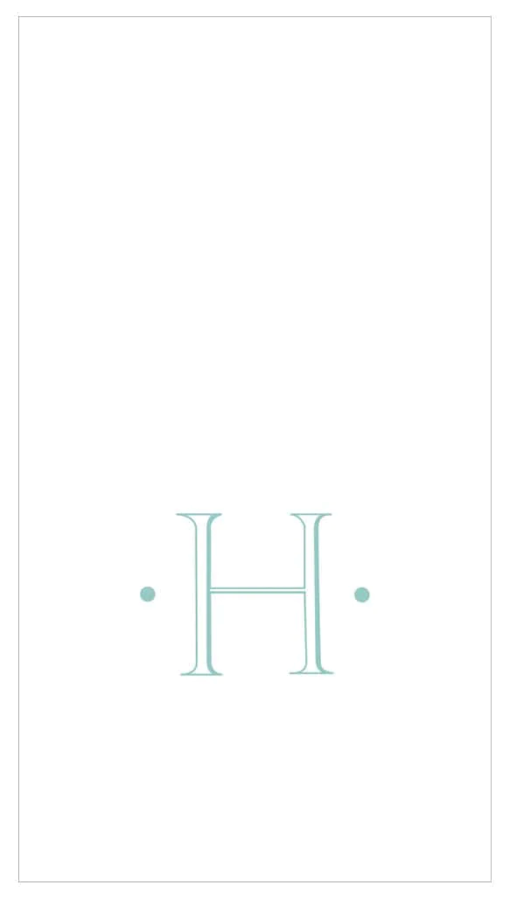 Caspari - Robin's Egg Blue Initial Guest Towel