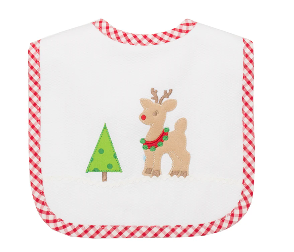 Reindeer and Christmas Tree - Bib