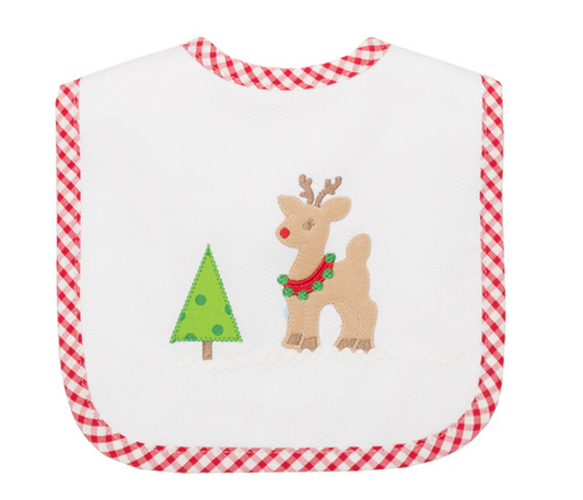 Reindeer and Christmas Tree - Bib