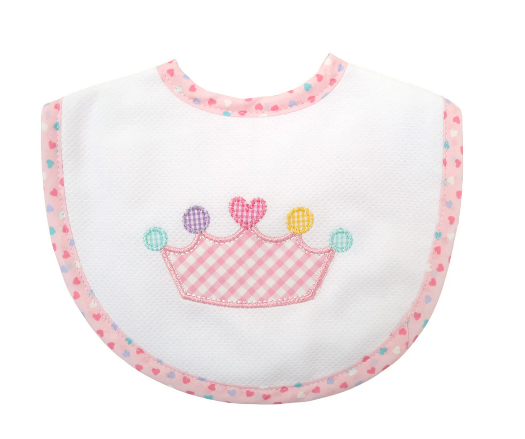 Pink Crown Bib