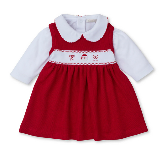 Kissy Kissy - Red Santa Dress with Onesie Set
