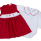 Kissy Kissy - Red Santa Dress with Onesie Set
