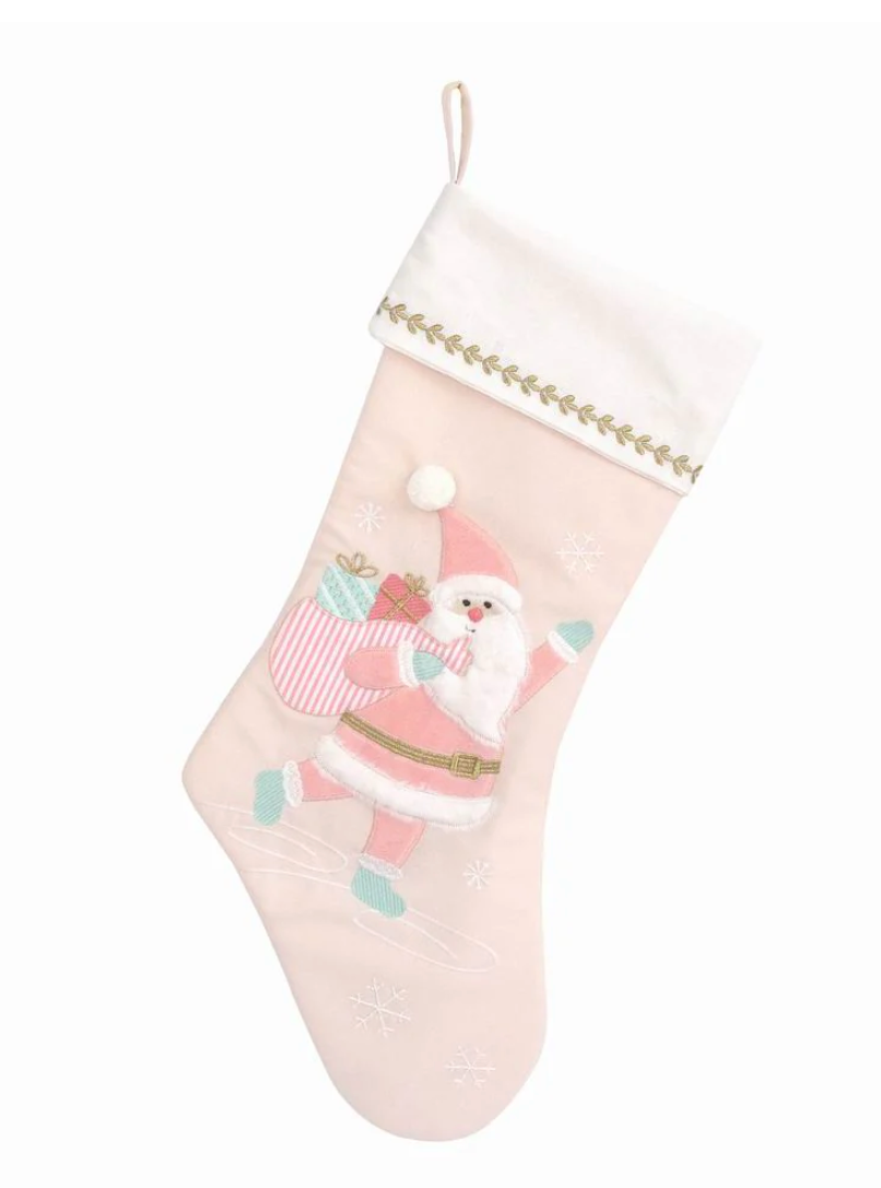 Pink Santa Stocking