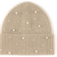 Beige or White Ladies Beanie Hat