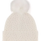 Beige or White Ladies Beanie Hat