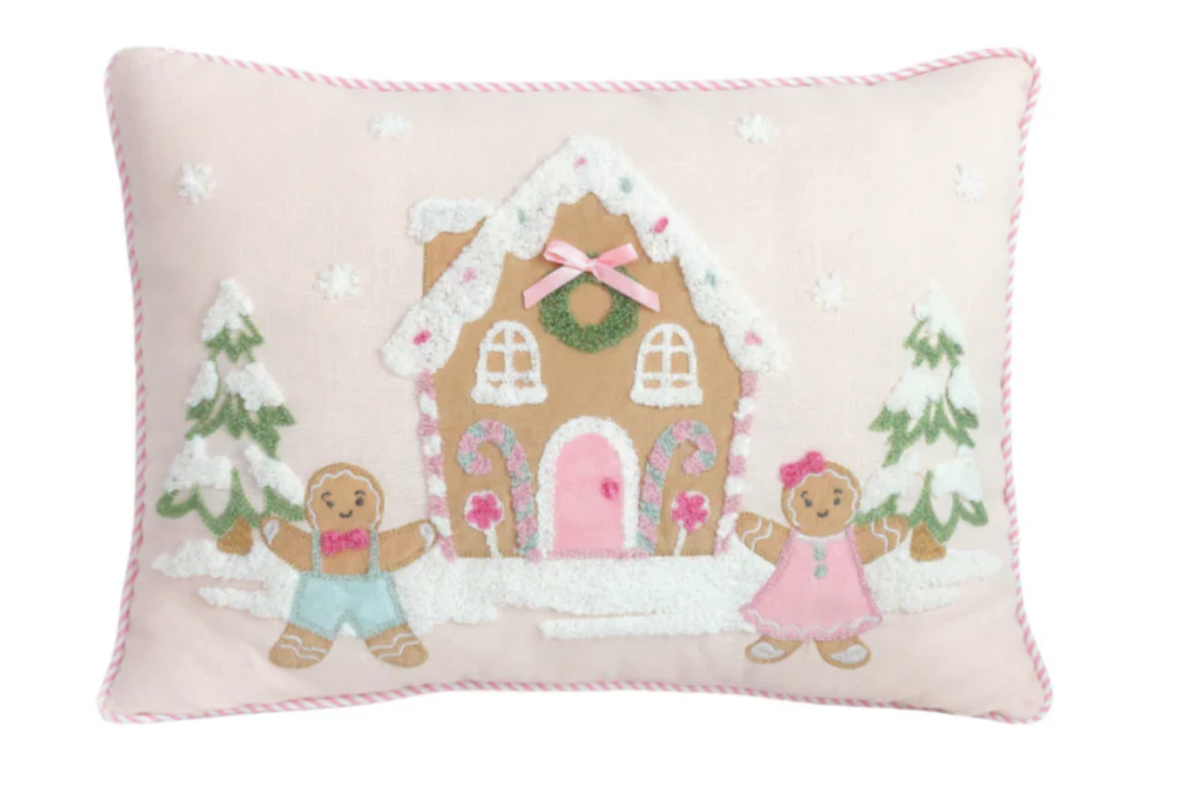 Gingerbread House Pillow