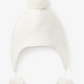 Elegant Baby - Knit Hat with Pom Poms - Pink, Blue, or White