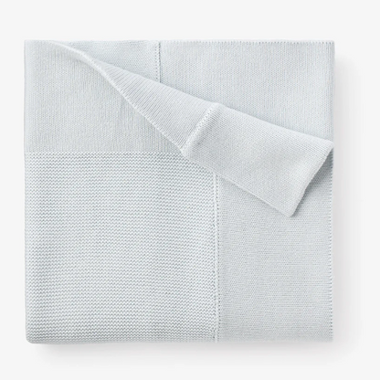Elegant Baby - Knit Baby Blanket - Blue or Pink or White