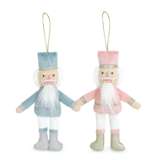 Mon Ami - Pastel Nutcracker Ornament - Pink or Blue