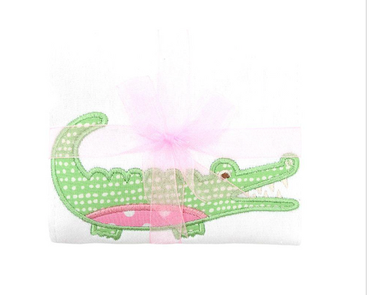 Alligator Burp Pad and Alligator Bib