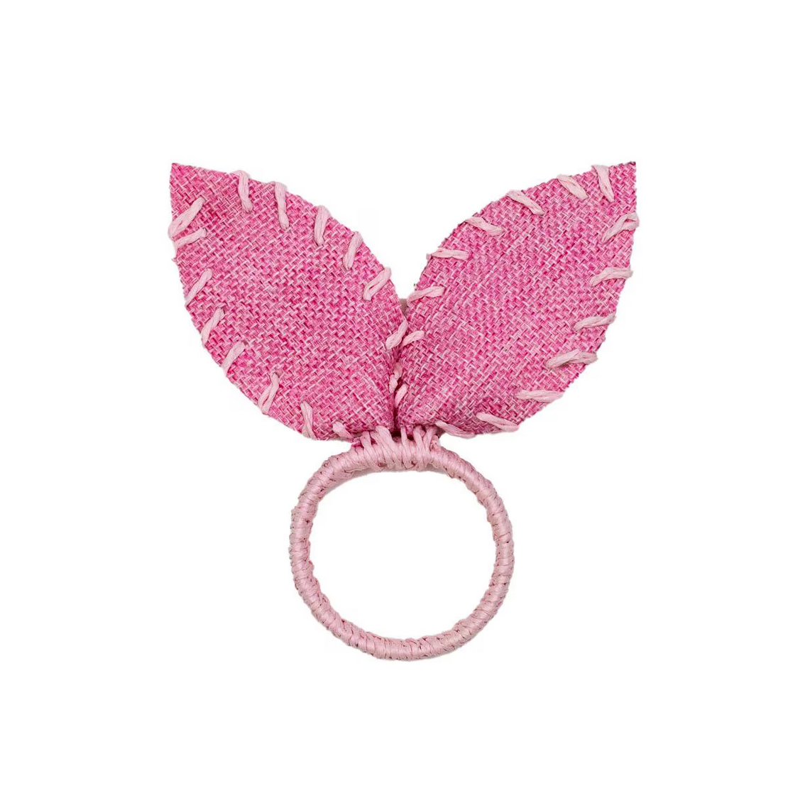 Pink Bunny Ear Napkin Ring - Set of 4