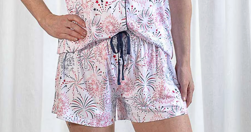 Fireworks Sleep Shorts