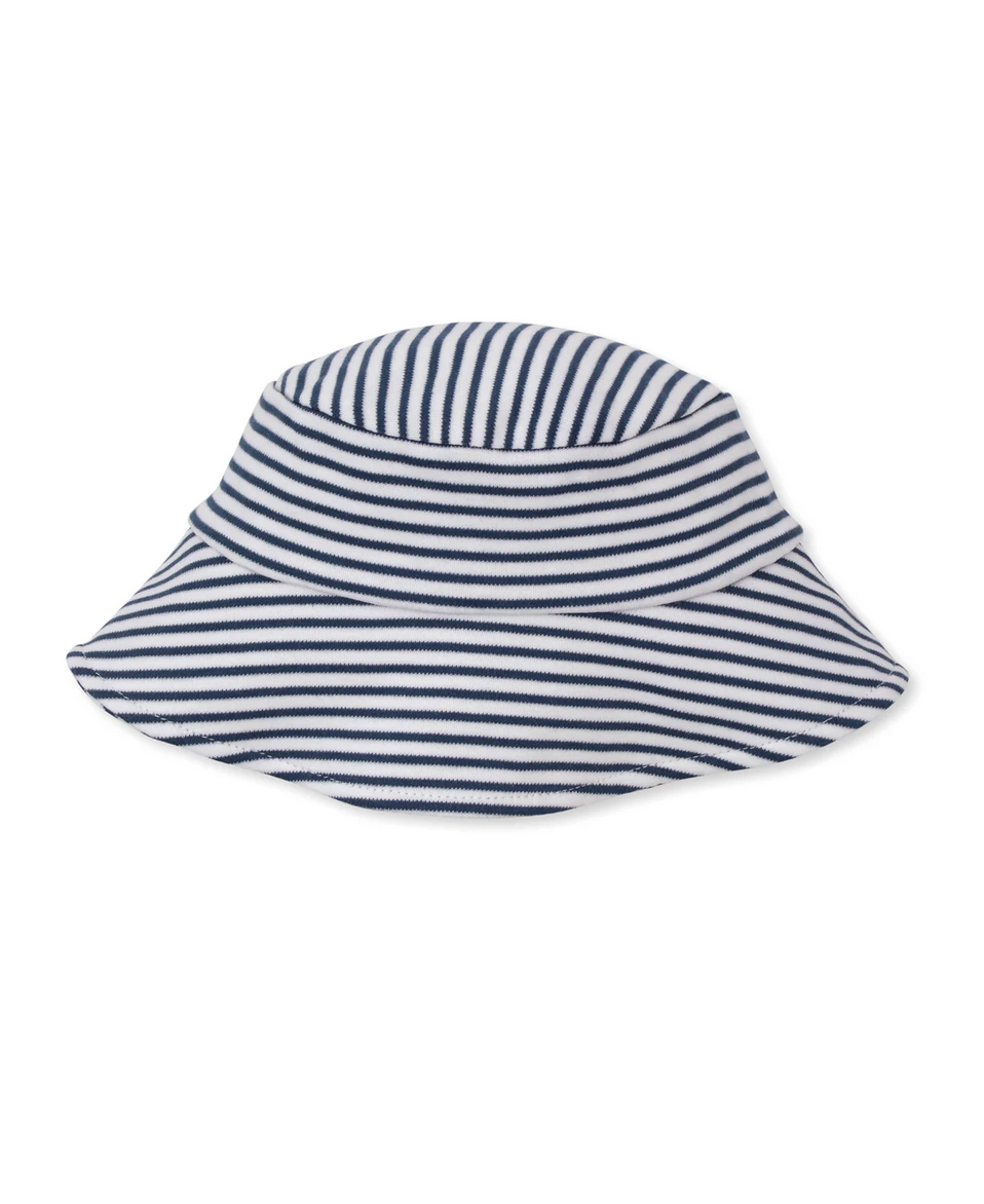 Navy Stripes - Baby Bucket Hat / Sunhat