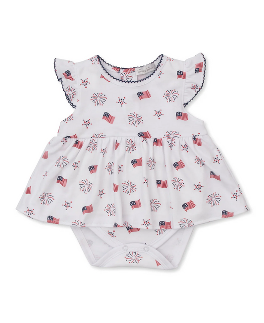 American Flags - Baby Onesie Dress