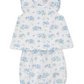 Blue Hydrangeas - Baby Sunsuit with Ruffles