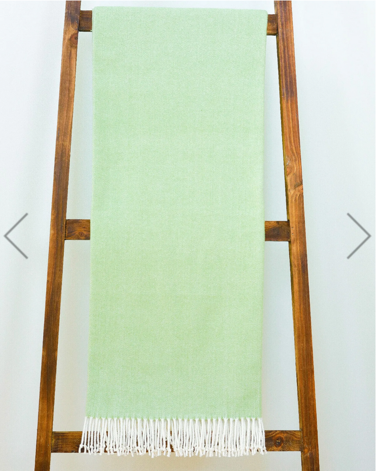Herringbone Woven Throw Blanket - Many Colors