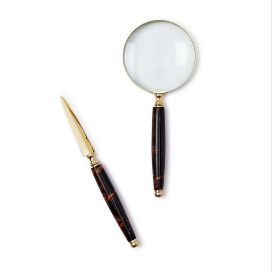Magnifying Glass and Letter Opener - Gift Set